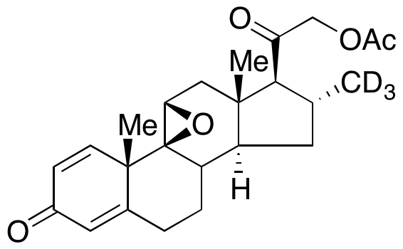 11,21-Didehydro-(9β,11β)-epoxy-21-(acetyloxy) Desoxymetasone-d3