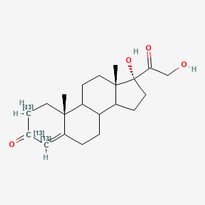 11-Deoxycortisol-2,3,4-13C3 solution