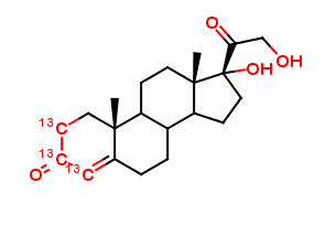 11-Deoxycortisol-2,3,4-13C3
