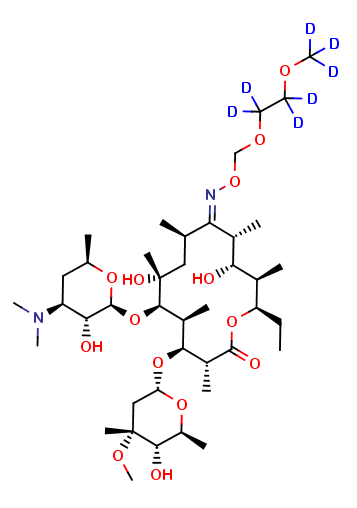 12-Deoxy Roxithromycin D7