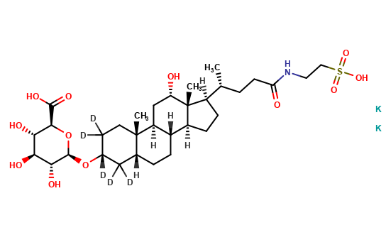 12-Hydroxy Taurolithocholic Acid-2,2,3,4,4-d5 O-3-Glucuronide Dipotassium Salt