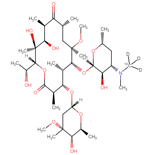 14-Hydroxy clarithromycin-13C-d3