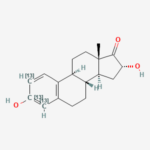 16α-Hydroxyestrone-[2,3,4-13C3] (Solution)