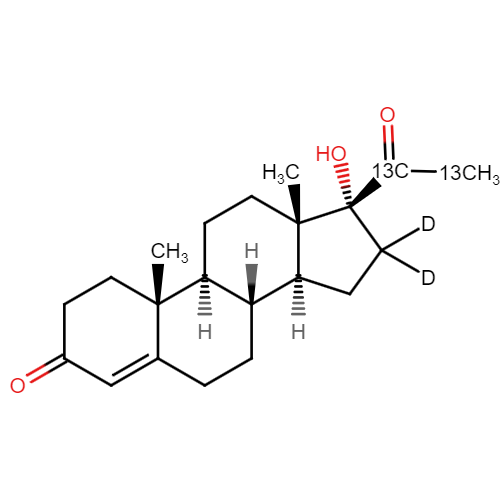 17α-Hydroxypregnenolone-[13C2,d2] (Solution)