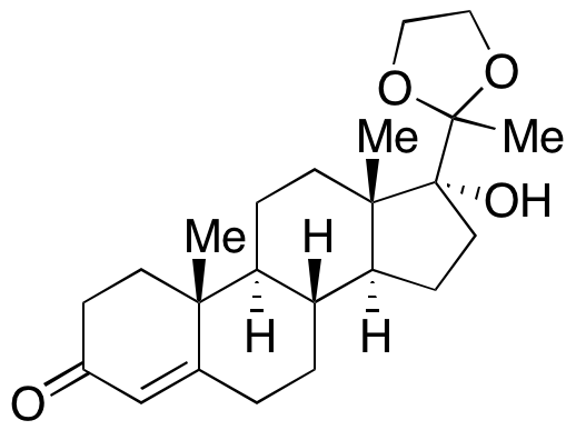 17-Hydroxyprogesterone Cyclic 20-(Ethylene Acetal)