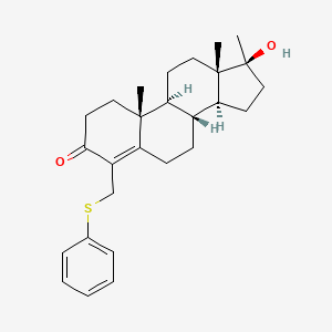 17a-Methyl-4-[(phenylthio)methyl]testosterone