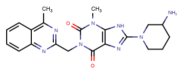 1H-Purine-2,6-dione, 8-[(3R)-3-amino-1-piperidinyl]-3,9-dihydro-3-methyl-1-[(4-methyl-2-quinazolinyl)methyl]