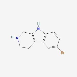1H-Pyrido(3,4-B)Indole, 6-Bromo-2,3,4,9-Tetrahydro