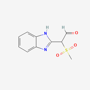 1H-benzimidazol-2-yl(methylsulfonyl)acetaldehyde