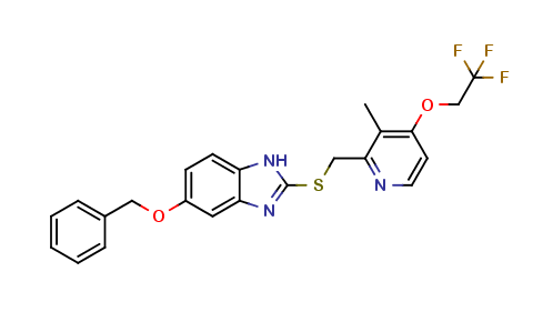 2-[[[3-Methyl-4-(2,2,2-trifluoroethoxy)-2-pyridyl]methyl]thio]-5-benzyloxy-1H-benzimidazole