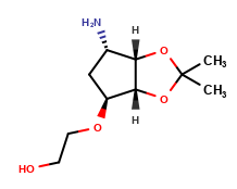 2-(((3aR,4S,6S,6aS)-6-Amino-2,2-dimethyltetrahydro-3aH-cyclopenta[d][1,3]dioxol-4-yl)oxy)ethanol