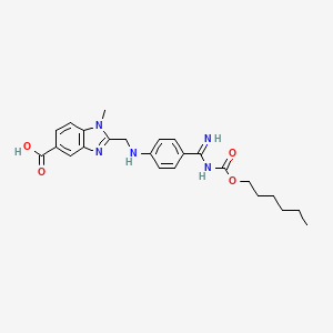 2-[[[4-[(Z)-Amino[[(hexyloxy)carbonyl]imino]methyl]phenyl]amino]methyl]-1-methyl-1H-benzimidazole-5-