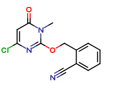 2-(((4-chloro-1-methyl-6-oxo-1,6-dihydropyrimidin-2-yl)oxy)methyl)benzonitrile