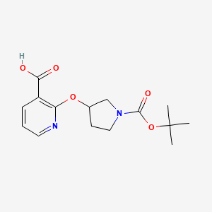2-((1-(tert-Butoxycarbonyl)pyrrolidin-3-yl)oxy)nicotinic acid