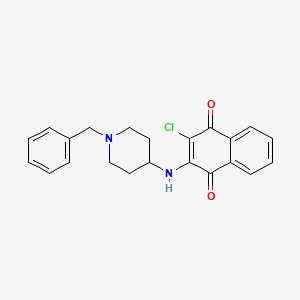 2-[(1-benzyl-4-piperidinyl)amino]-3-chloronaphthoquinone