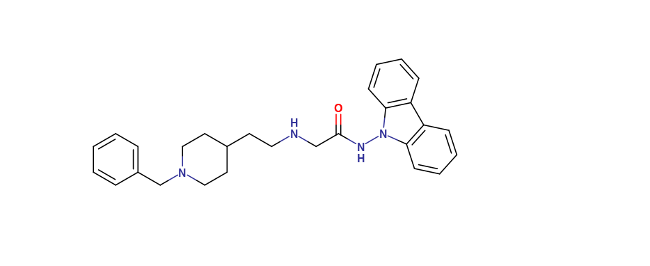 2-((2-(1-benzylpiperidin-4-yl)ethyl)amino)-N-(9H-carbazol-9-yl)acetamide