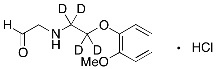 2-((2-(2-Methoxyphenoxy)ethyl)amino)acetaldehyde-d4 Hydrochloride