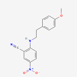 2-{[2-(4-Methoxyphenyl)ethyl]amino}-5-nitrobenzonitrile
