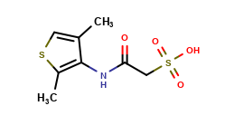 2-((2,4-dimethylthiophen-3-yl)amino)-2-oxoethane-1-sulfonic acid