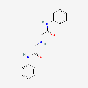 2-[(2-Anilino-2-oxoethyl)amino]-N-phenylacetamide