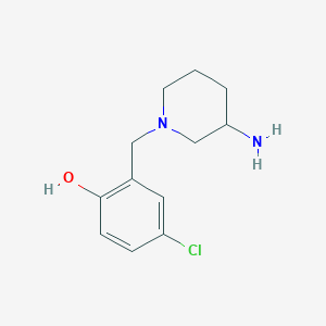 2-[(3-Aminopiperidin-1-yl)methyl]-4-chlorophenol