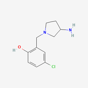 2-((3-Aminopyrrolidin-1-yl)methyl)-4-chlorophenol