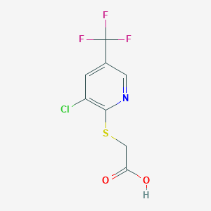 2-{[3-Chloro-5-(trifluoromethyl)-2 -pyridinyl]-sulfanyl}acetic acid