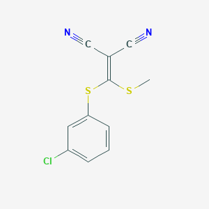 2-[(3-Chlorophenylthio)(methylthio)methylene]malononitrile