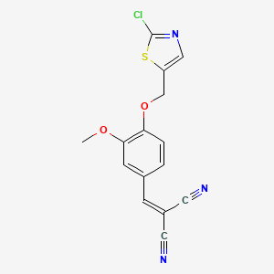 2-({4-[(2-chloro-1,3-thiazol-5-yl)methoxy]-3-methoxyphenyl}methylene)malononitrile