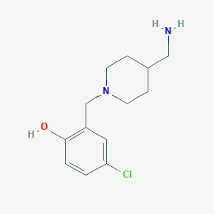 2-{[4-(Aminomethyl)piperidin-1-yl]methyl}-4-chlorophenol