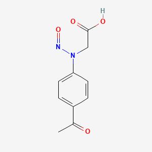 2-((4-Acetylphenyl)(nitroso)amino)acetic acid