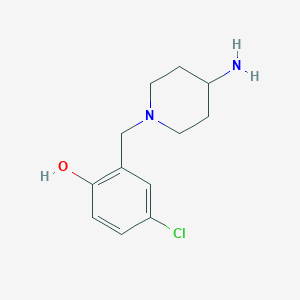 2-[(4-Aminopiperidin-1-yl)methyl]-4-chlorophenol