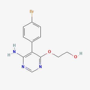 2-[[6-Amino-5-(4-bromophenyl)-4-pyrimidinyl]oxy]-ethanol