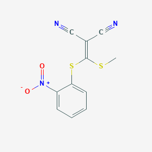 2-[(Methylthio)(2-nitrophenylthio)methylene]malononitrile