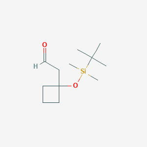 2-(1-(Tert-butyldimethylsilyloxy)cyclobutyl)acetaldehyde
