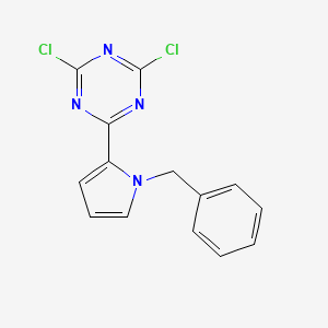 2-(1-Benzyl-1H-pyrrol-2-YL)-4,6-dichloro-1,3,5-triazine