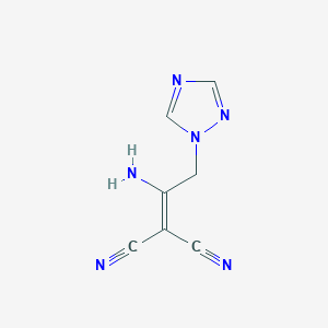 2-[1-amino-2-(1H-1,2,4-triazol-1-yl)ethylidene]malononitrile