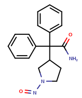 2-(1-nitrosopyrrolidin-3-yl)-2,2-diphenylacetamide