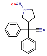 2-(1-nitrosopyrrolidin-3-yl)-2,2-diphenylacetonitrile