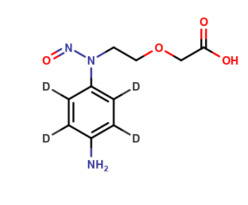 2-(2-((4-aminophenyl)(nitroso)amino)ethoxy)acetic acid