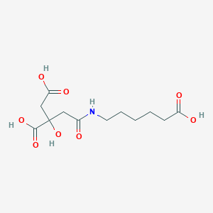 2-[2-[(5-carboxypentyl)amino]-2-oxoethyl]-2-hydroxybutanedioic Acid (Amino caproic acid citric acid