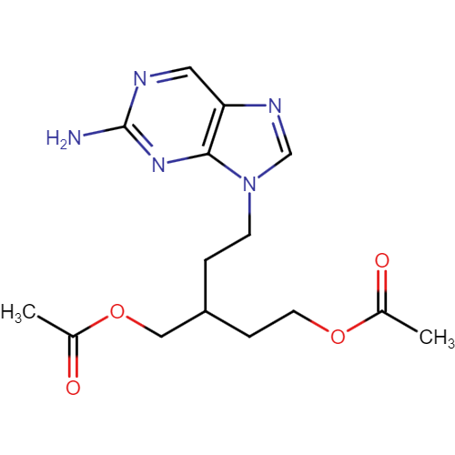 2-(2-(2-amino-9H-purin-9-yl)ethyl)butane-1,4-diyl diacetate