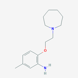 2-[2-(Azepan-1-yl)ethoxy]-5-methylaniline