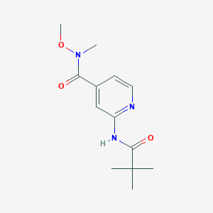 2-(2,2-Dimethyl-propionylamino)-n-methoxy-n-methyl-isonicotinamide