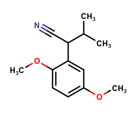 2-(2,5-dimethoxyphenyl)-3-methylbutanenitrile