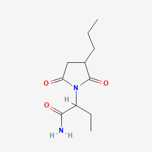 2-(2,5-dioxo-3-propylpyrrolidin-1-yl)butanamide