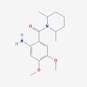 2-(2,6-Dimethylpiperidine-1-carbonyl)-4,5-dimethoxyaniline
