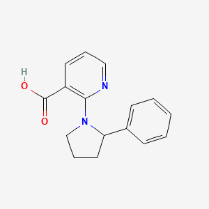2-(2-Phenylpyrrolidin-1-yl)nicotinic acid
