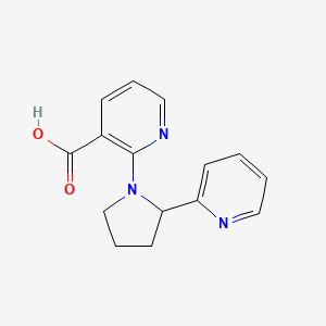 2-(2-Pyridin-2-ylpyrrolidin-1-yl)nicotinic acid