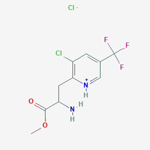 2-(2-amino-3-methoxy-3-oxopropyl)-3-chloro-5-(trifluoromethyl)pyridinium chloride